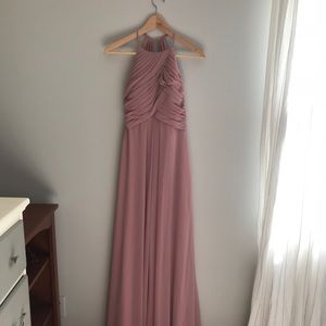 Azazi dusty rose bridesmaid dress